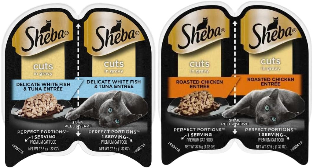Sheba Cat Food Wet Variety Pack, 24 Servings - 12 Packs J81693