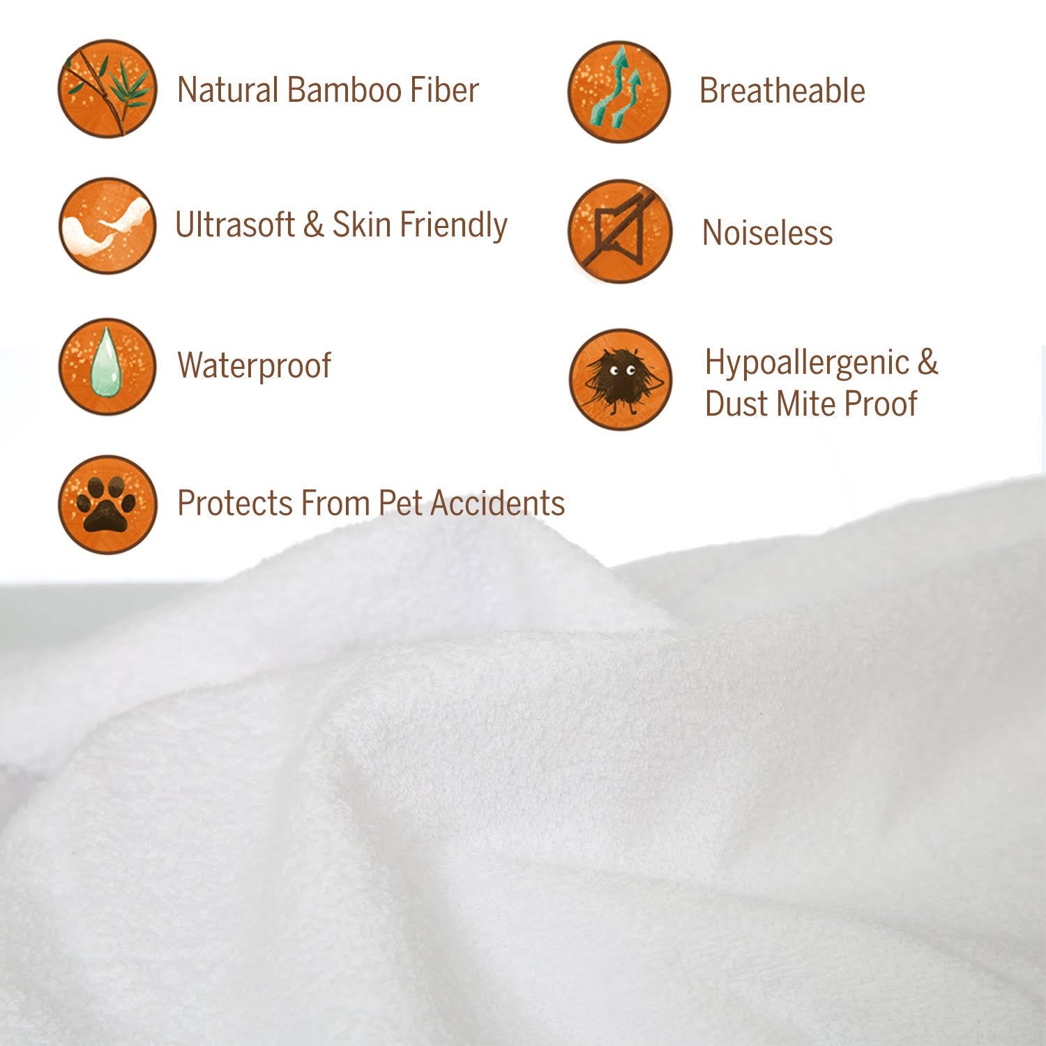 California King Bamboo Mattress Protector D25465