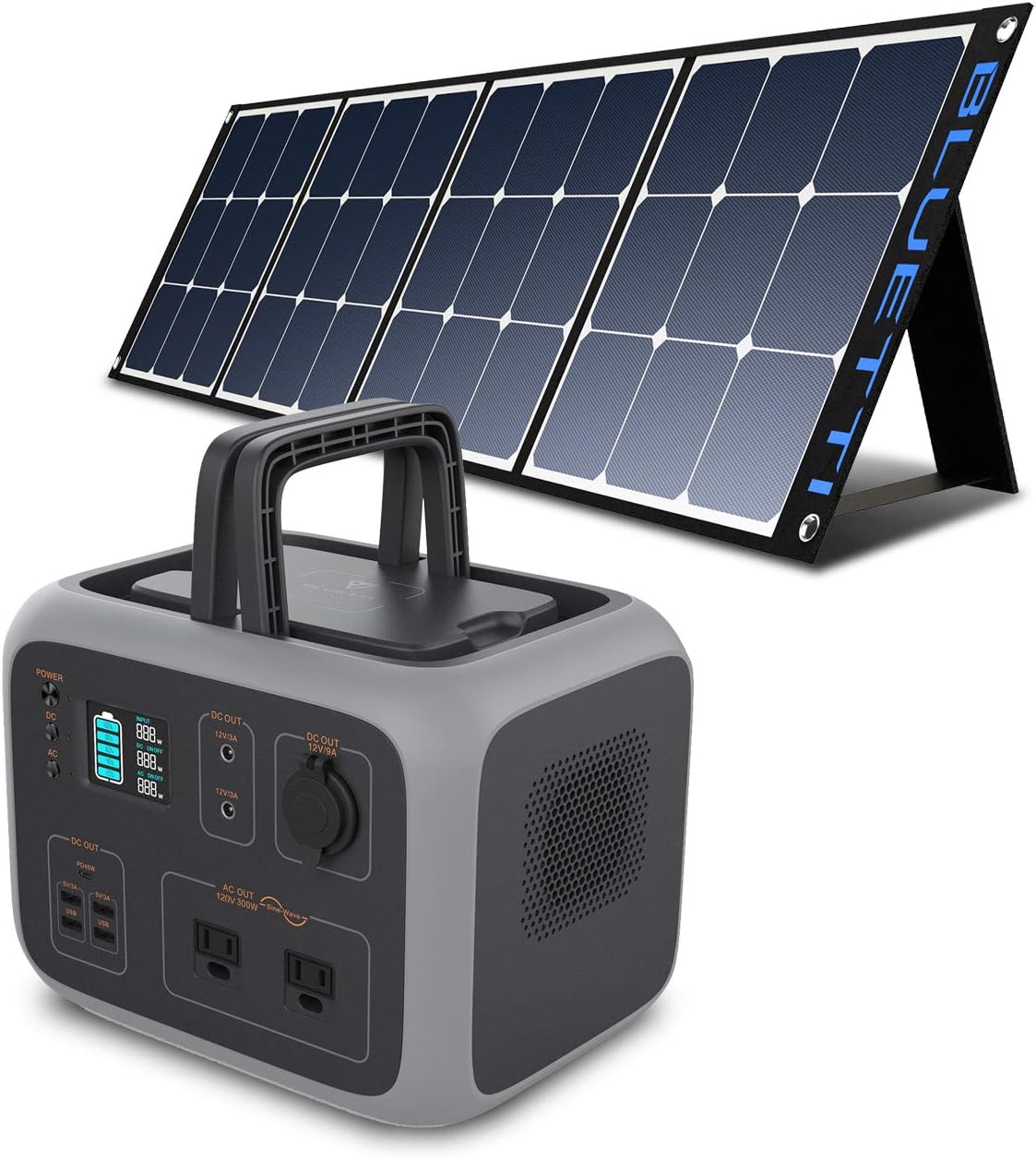 500Wh Portable Power Station with 2x120V AC Outlets T415636