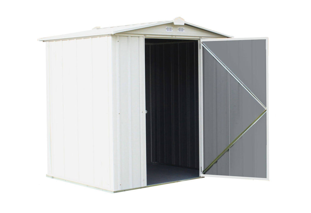 Cream Galvanized Steel Storage Shed Y902
