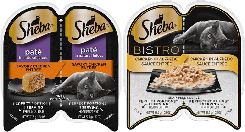 Sheba Cat Food Wet Variety Pack, 24 Servings - 12 Packs J81693
