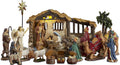 23 Piece 5 Inch Nativity Set with Lighted Stable I436