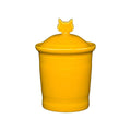 Yellow Cat Treat Jar with Lid Y54765