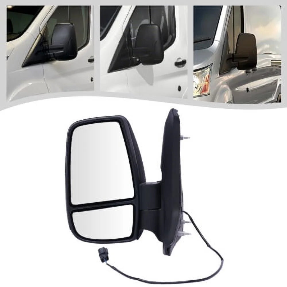 Front Left Side Rear View Mirror Black For Ford Transit 150 250 350 2015-2022 A7214