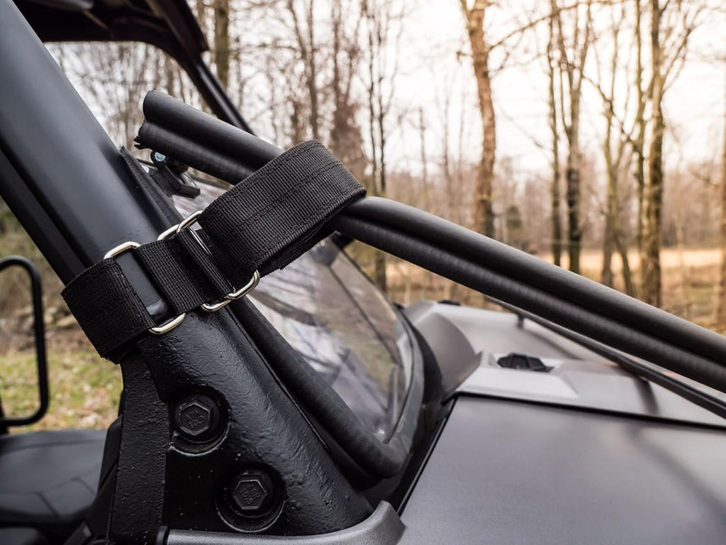 Scratch Resistant Flip / Fold Down 2-in-1 Windshield for Polaris Ranger XP 1000, 1/4 Thick Polycarbonate V79671
