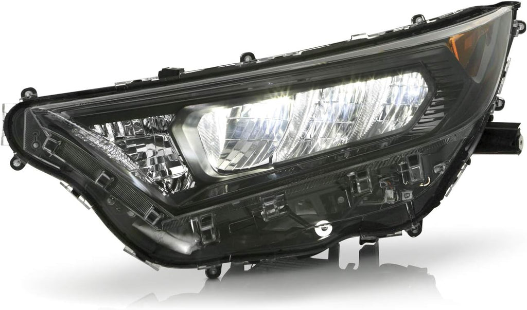 Black Bezel LED Headlights Housing Driver Left Side L830