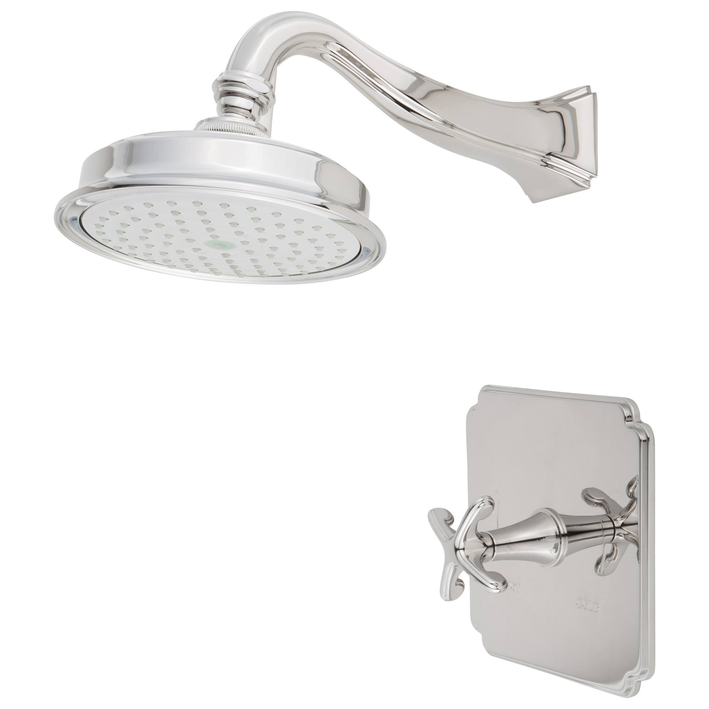 Aged Brass Balanced Pressure Shower Trim Set I71714