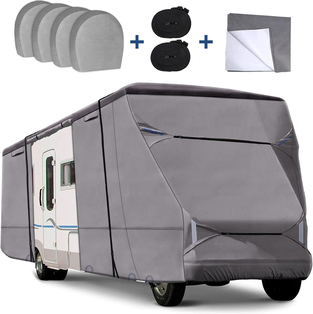 RV Cover Waterproof 4 Tire Covers Gutter Cover Z46971