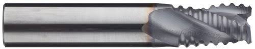 Carbide Square Nose End Mill, TiCN Finish, 3 Flutes, 2.5x22 Overall L D570854