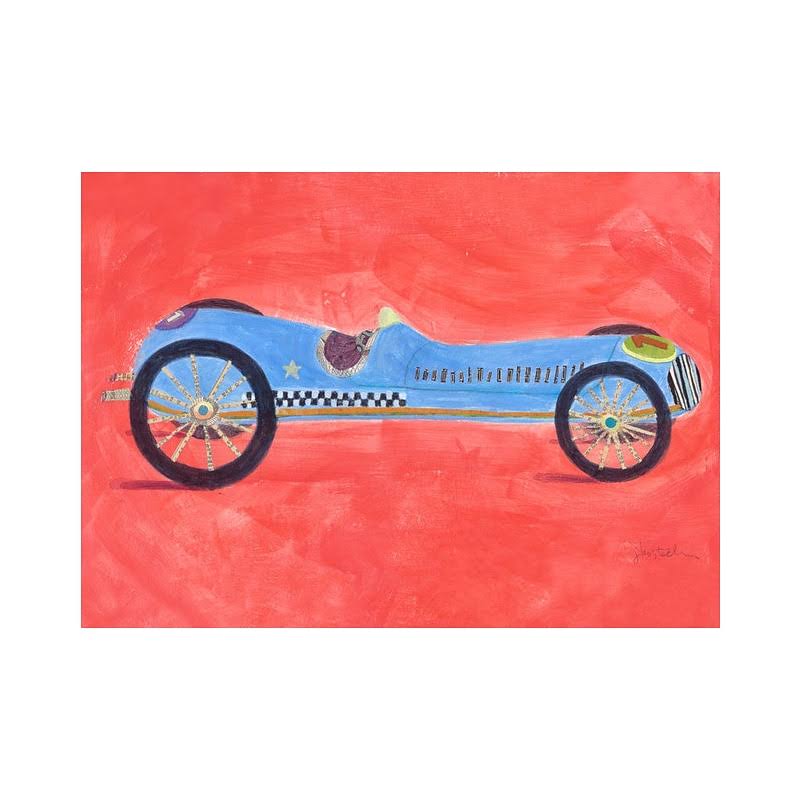 Retro Racer Canvas Art Q51270