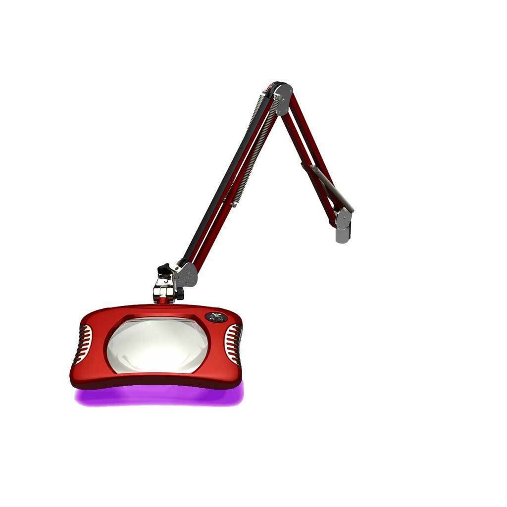 Red UV/LED Magnifier with 30x22 Arm E380