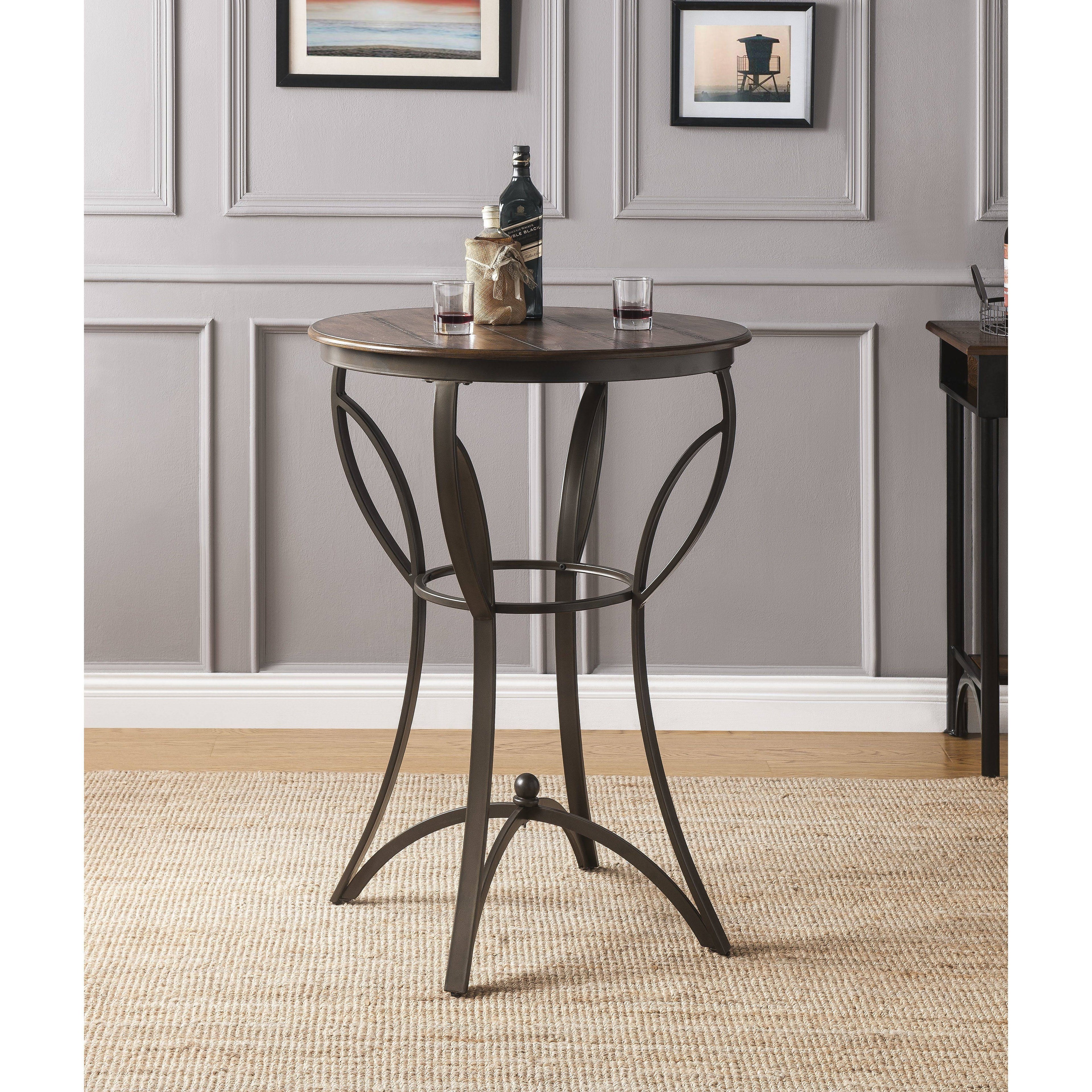 Walnut Sandy Black 3PC Bar Set O10503