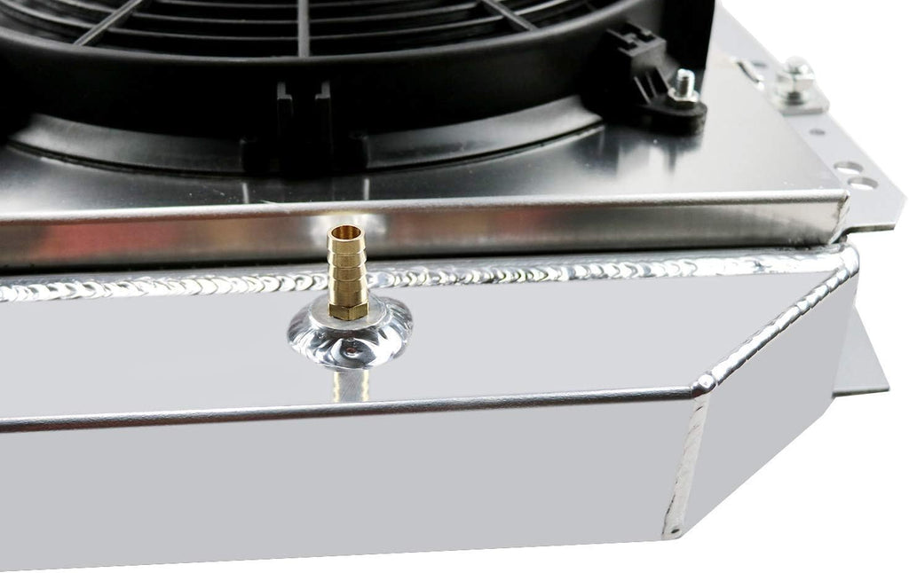 3 Row Core Aluminum Radiator with Shroud and 2X12'' Fan X338088