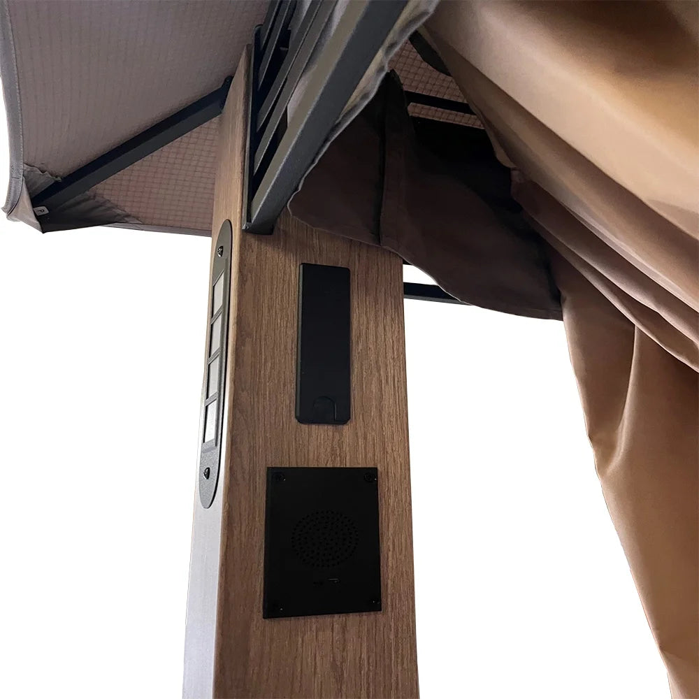 Slate Gray Replacement Canopy Top Cover for Gazebo M889