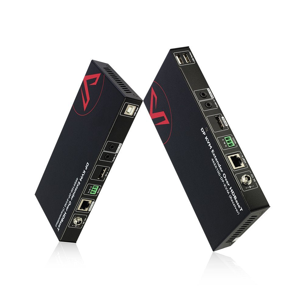 HDMI USB Extender KVM, 100m 330ft, 4K 60Hz, Over Cat5e/6a, 4 Ports USB2.0, RS232, POE K991364