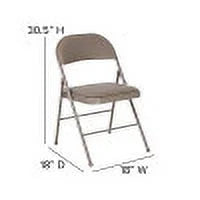 2 Pack Gray Vinyl Folding Chair T759