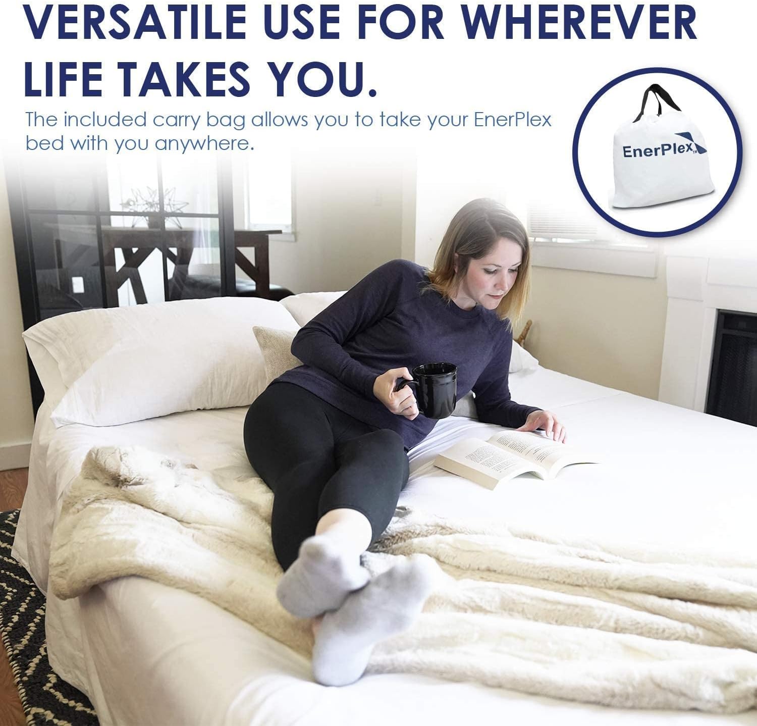 Luxury 15 Inflatable Twin Air Mattress with Built-in Dual Pump G997814