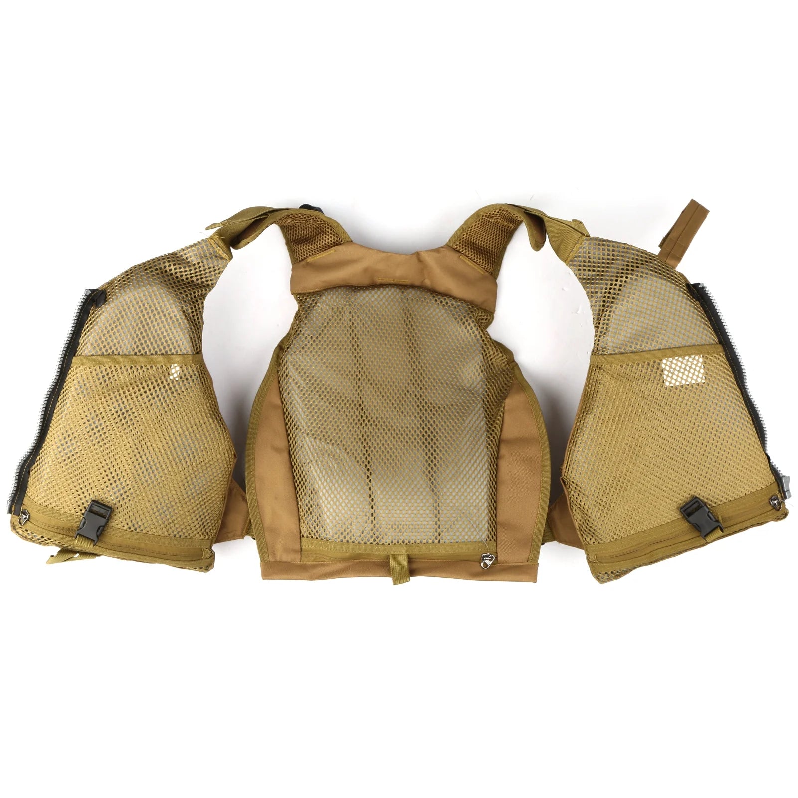 Breathable Padded Fishing Life Jacket Swimming Sailing Waistcoat Utility Vest Floatation Device O744511