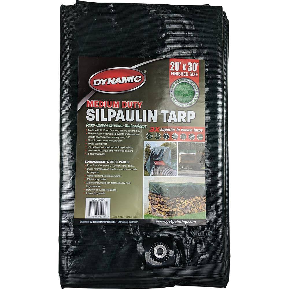 20 x 30 ft. 90 GSM Dark Green Tarp F6614