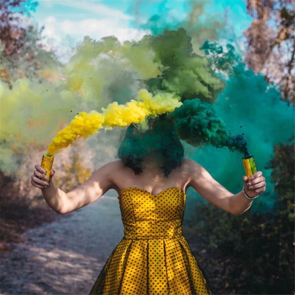 8PC Handheld Colorful Disposable Smoke Machine A153336