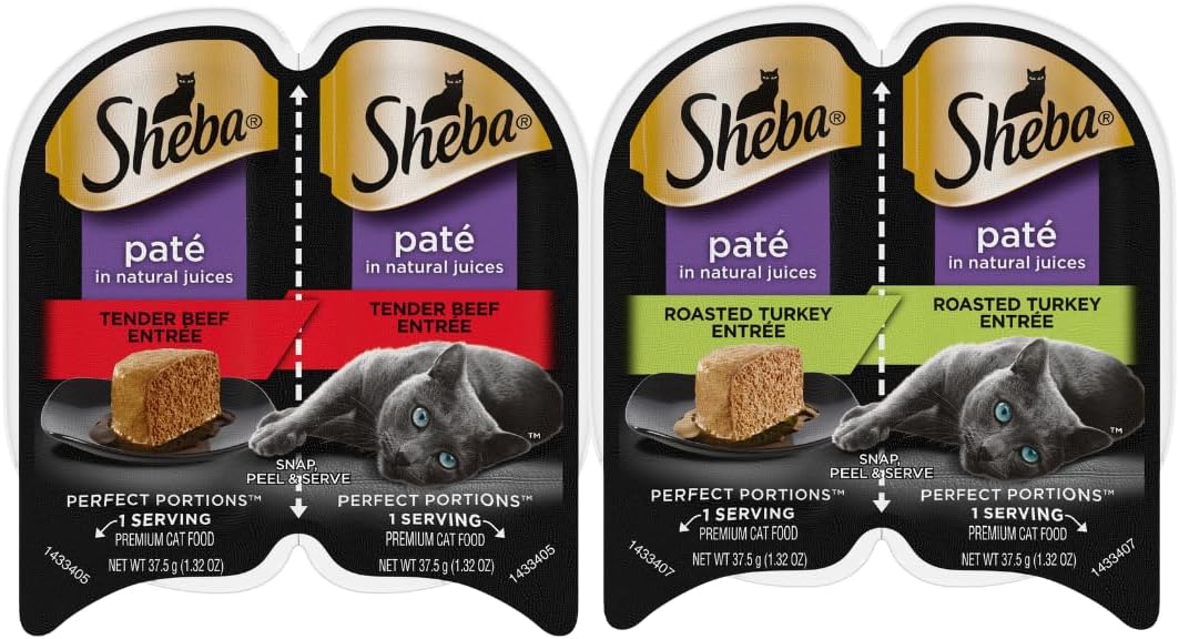 Sheba Cat Food Wet Variety Pack, 24 Servings - 12 Packs J81693