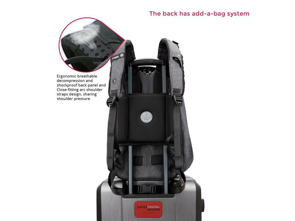 Gray Backpack for 15.6" to 16" Notebook T303