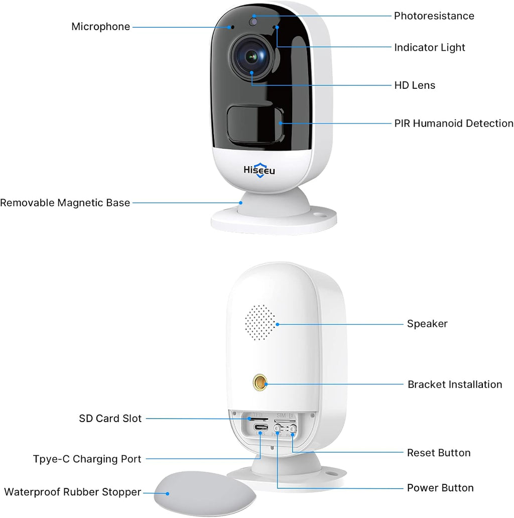 2K Wireless Security Camera System 2-Cam Kit with NVR D41742