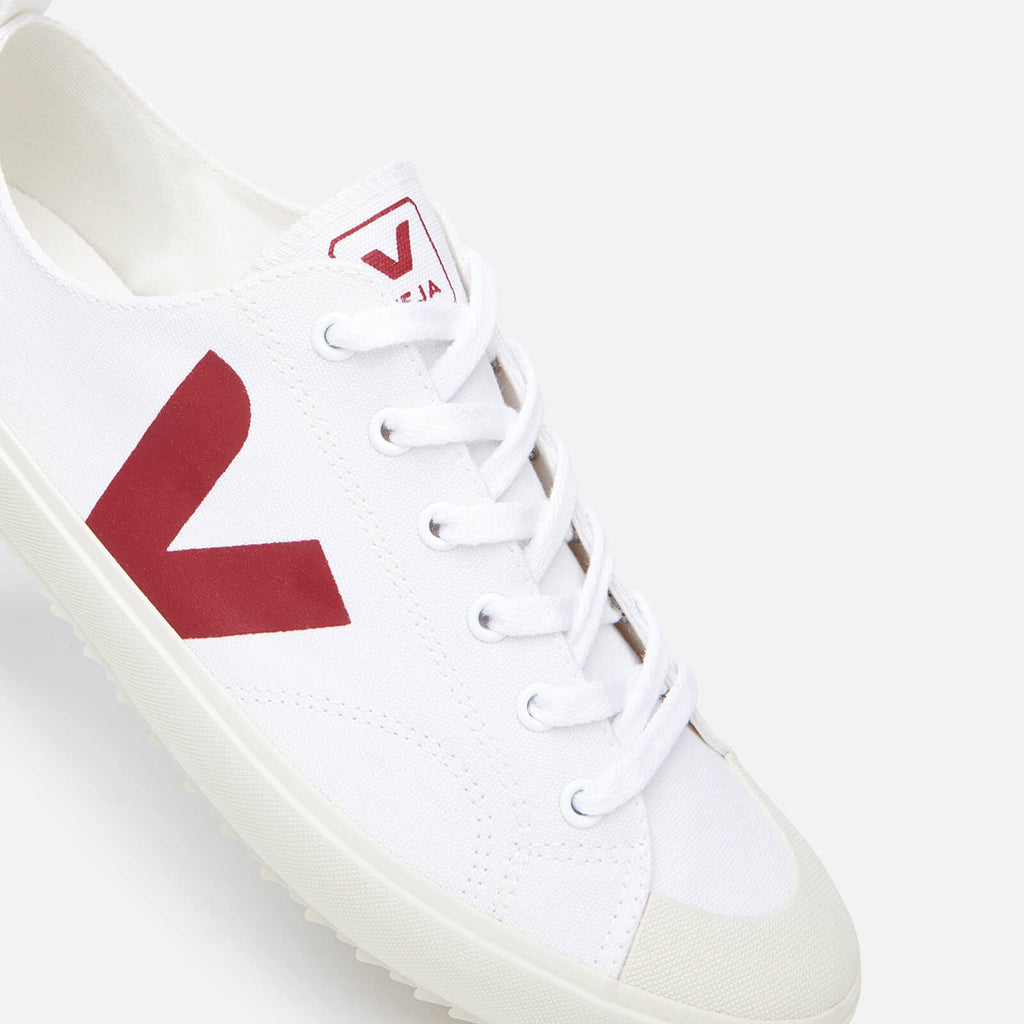 White Canvas Shoes U80361