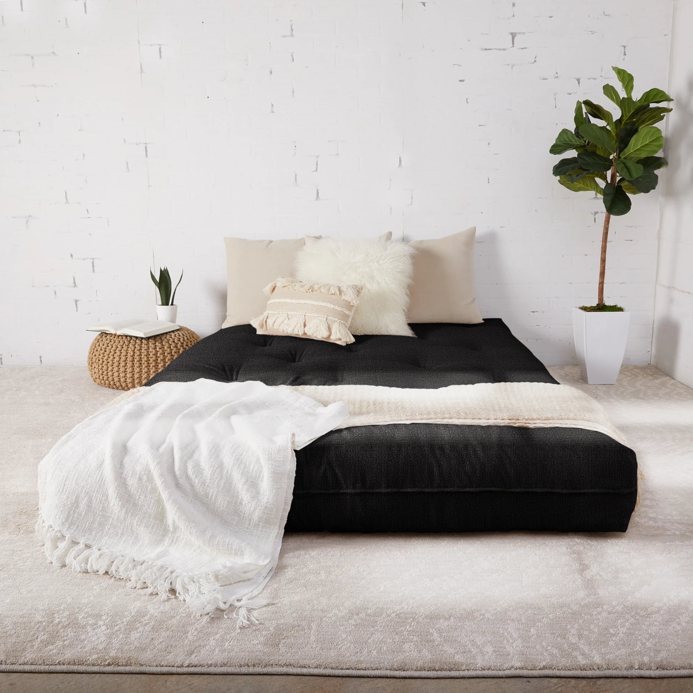 Black Transitional 8-inch Futon Mattress B3405