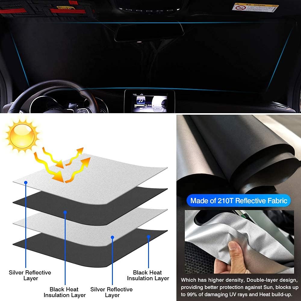 Custom Fit Windshield Sun Shade for Nissan Rogue M15871