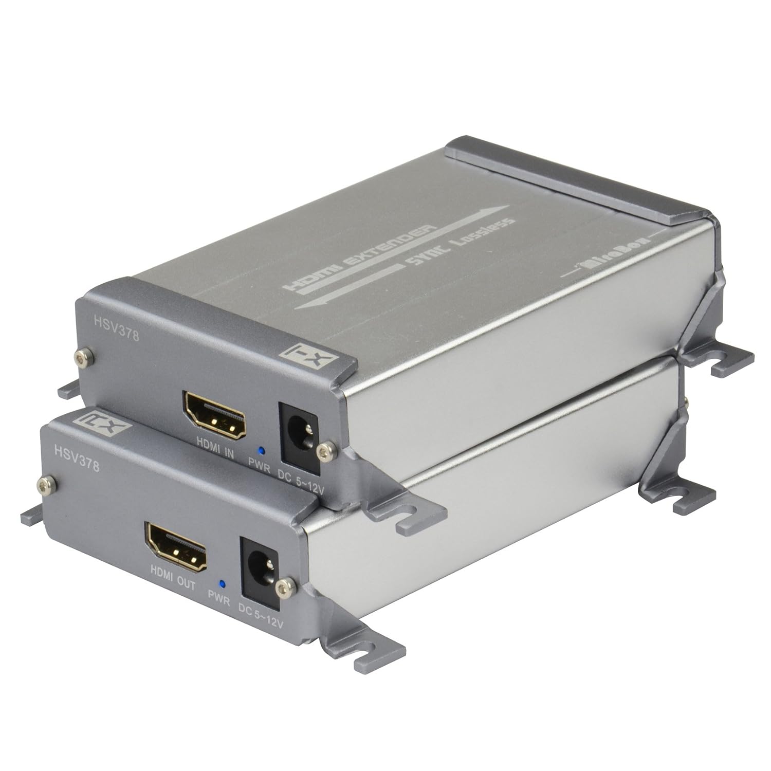 HDMI USB KVM Extender, 80m 1080P@60Hz Over Rj45 Cat5e Cat6, USB2.0 * 2, Transmitter and Receiver J6600