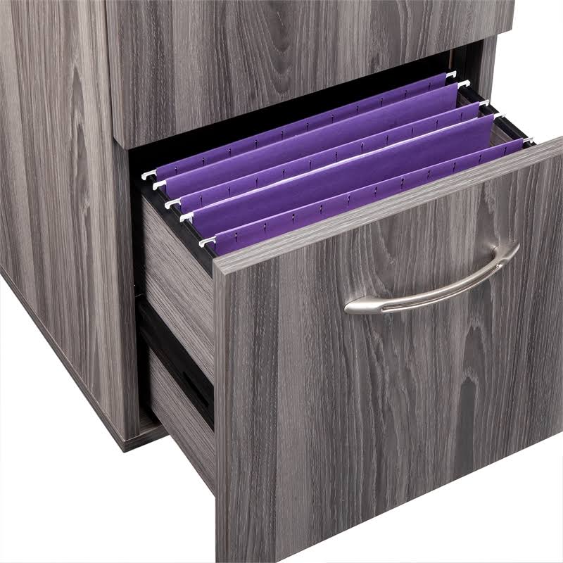 Gray Steel Desk Pedestal D4620
