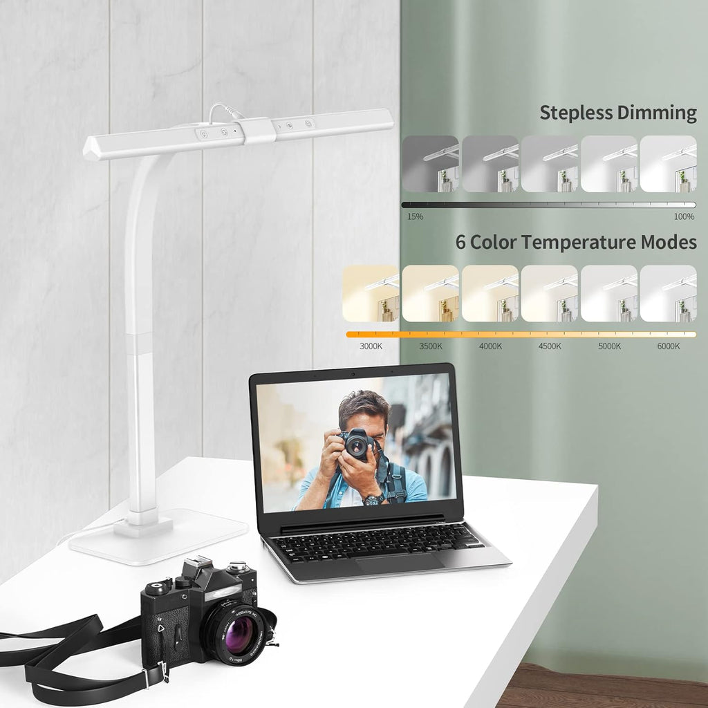 White LED Desk Lamp with Base V880