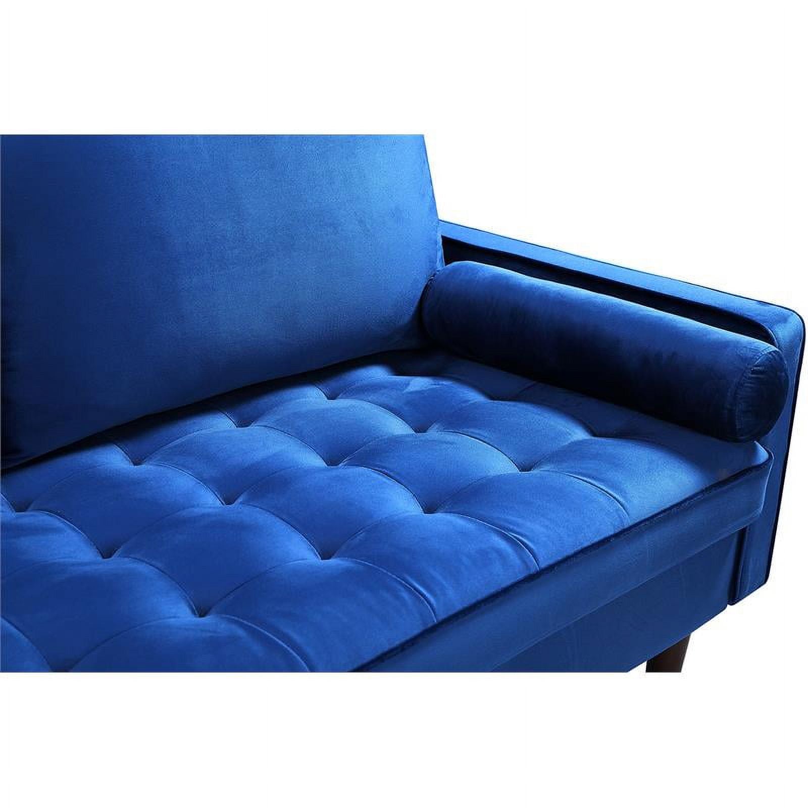 Blue Velvet 2 Piece Loveseat Set F5483