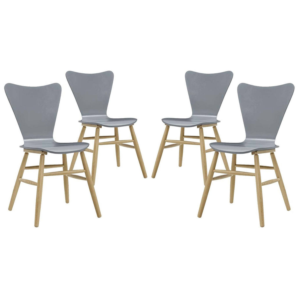 Gray Set of 4 Dining Chair J59653