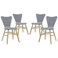 Gray Set of 4 Dining Chair J59653