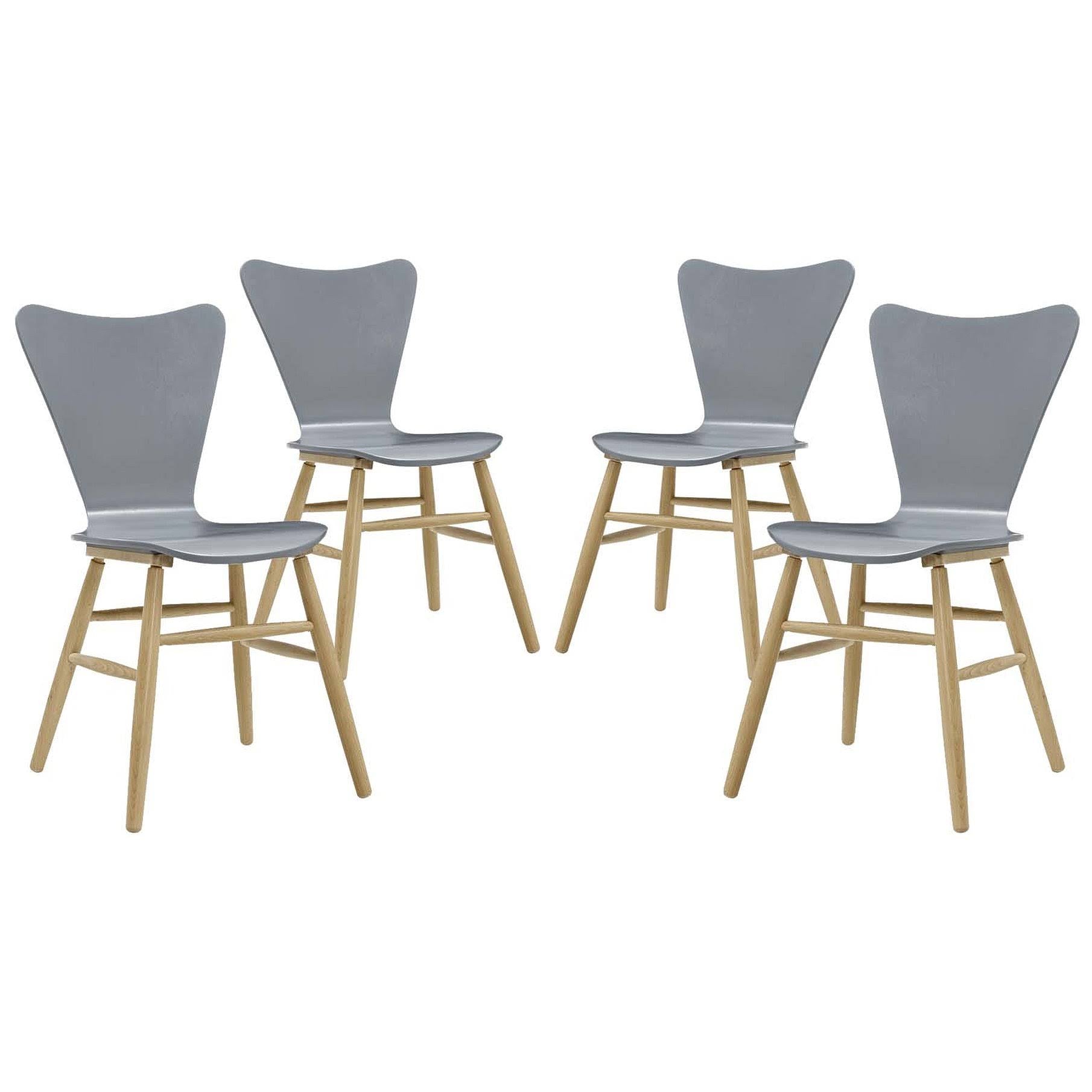 Gray Set of 4 Dining Chair J59653