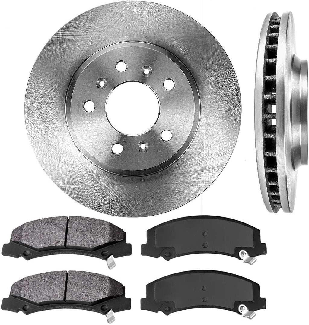 5 Lug Brake Disc Rotors and Metallic Brake Pads P144467