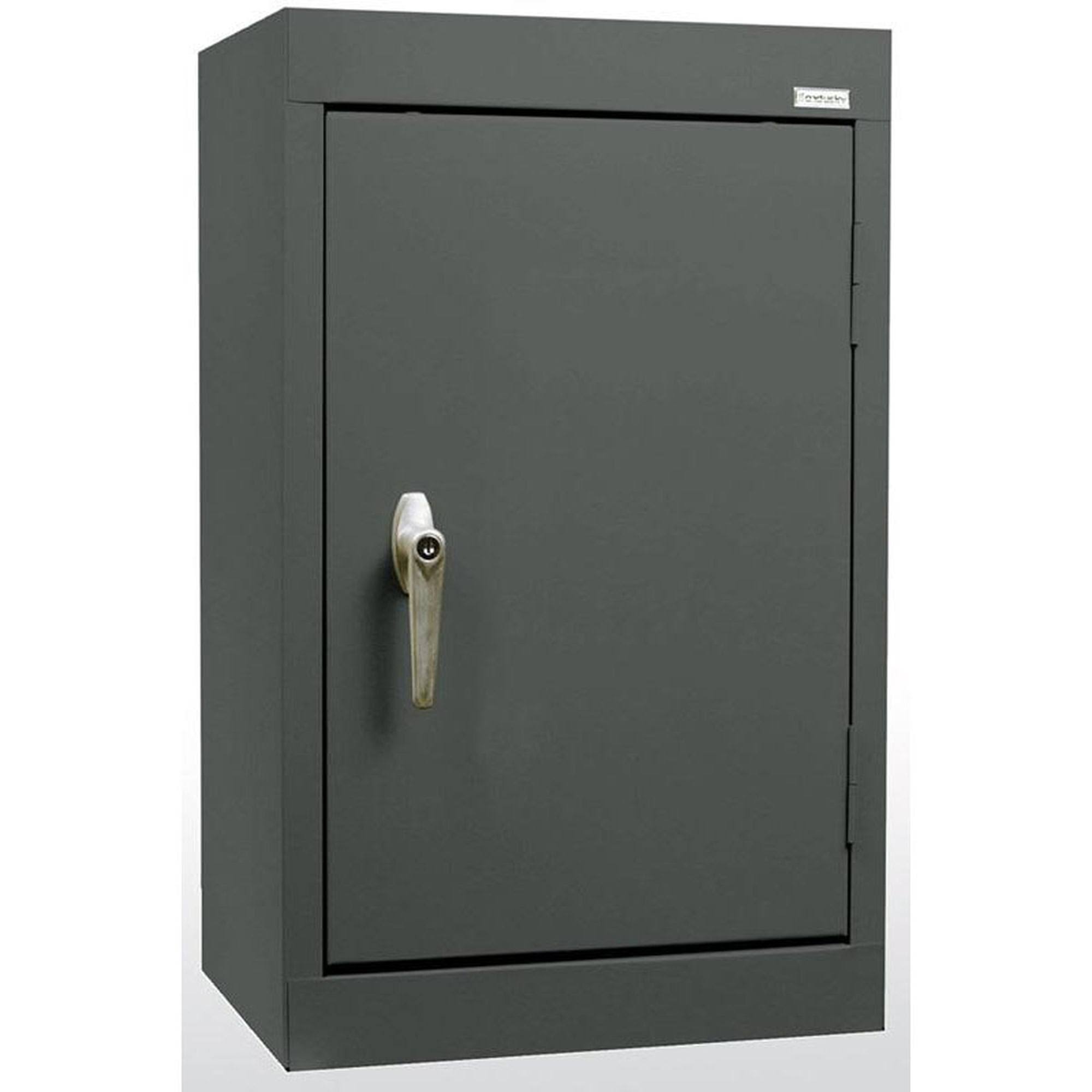 Solid Door Wall Cabinet Charcoal J8559