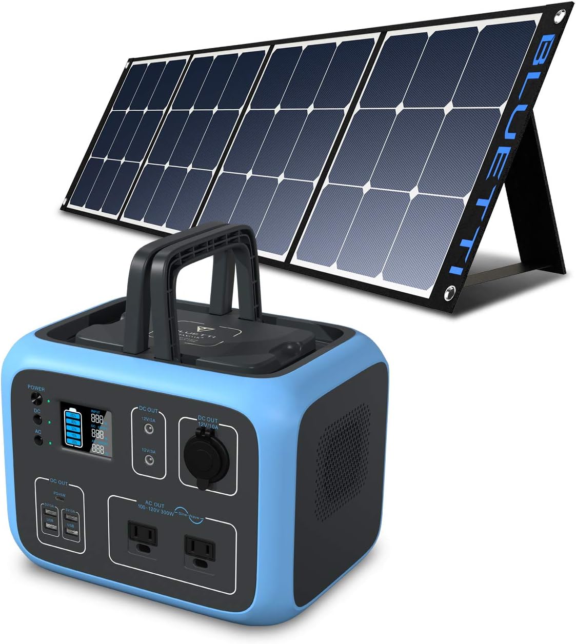 500Wh Portable Power Station with 2x120V AC Outlets T415636