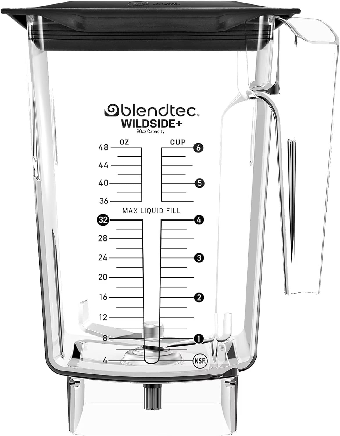 90 Oz Five-Sided Replacement Blender Jar Q459