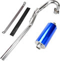 Blue Pack of 2 Muffler Exhaust Silencer Pipe Head Assembly Y1169