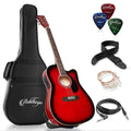 Full-Size Cutaway Thinline Acoustic-Electric Guitar Package K48957