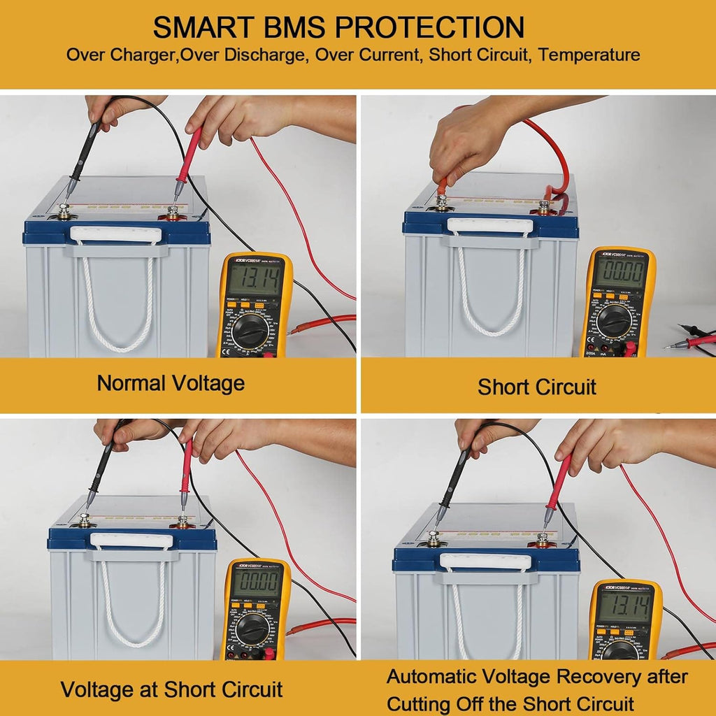 12V 200Ah LiFePO4 Lithium Battery with Smart BMS O14597