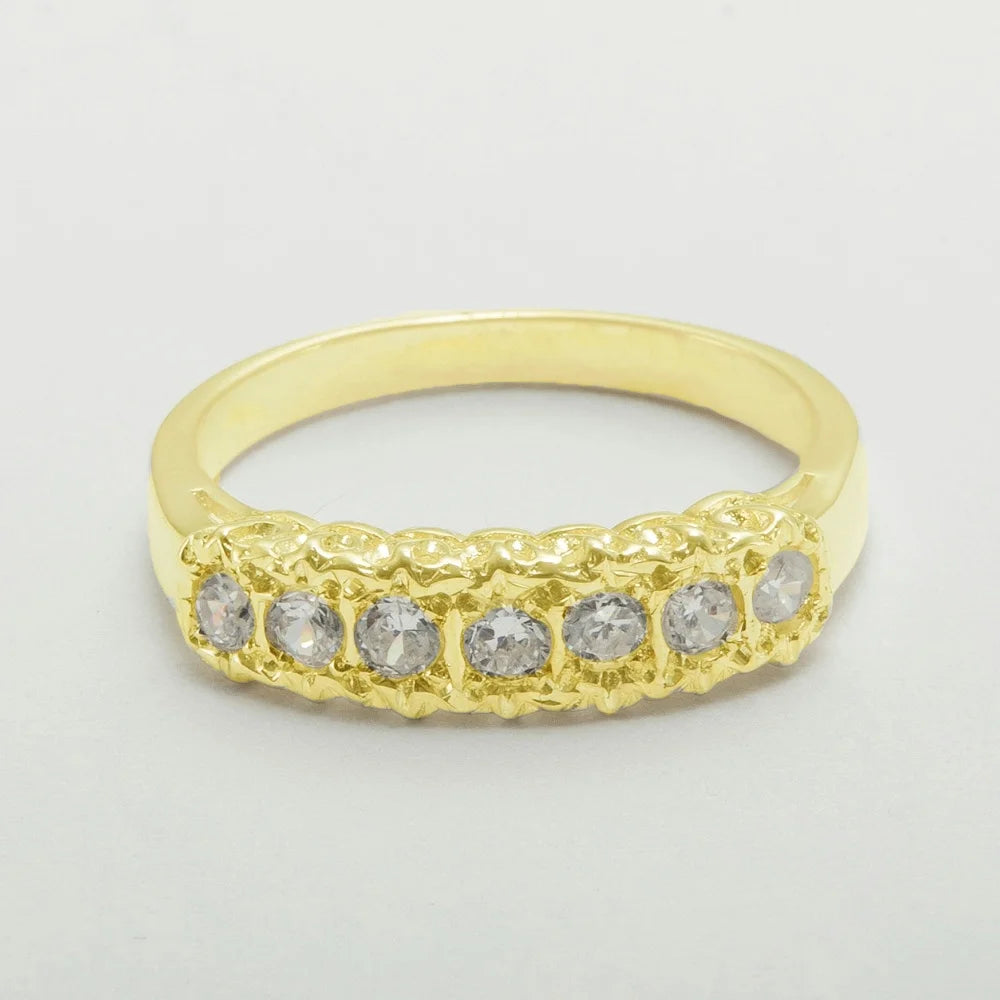 14k Yellow Gold Natural Diamond Eternity Ring H35974