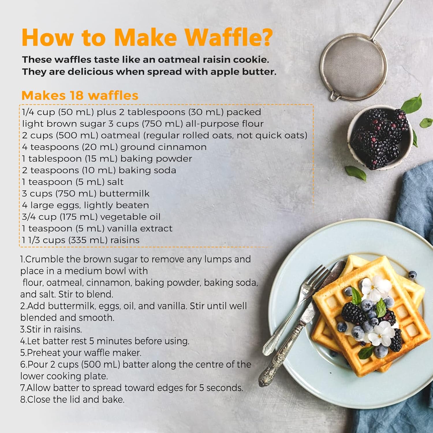 Black 4 Slices Square Non-Stick Waffle Maker C504