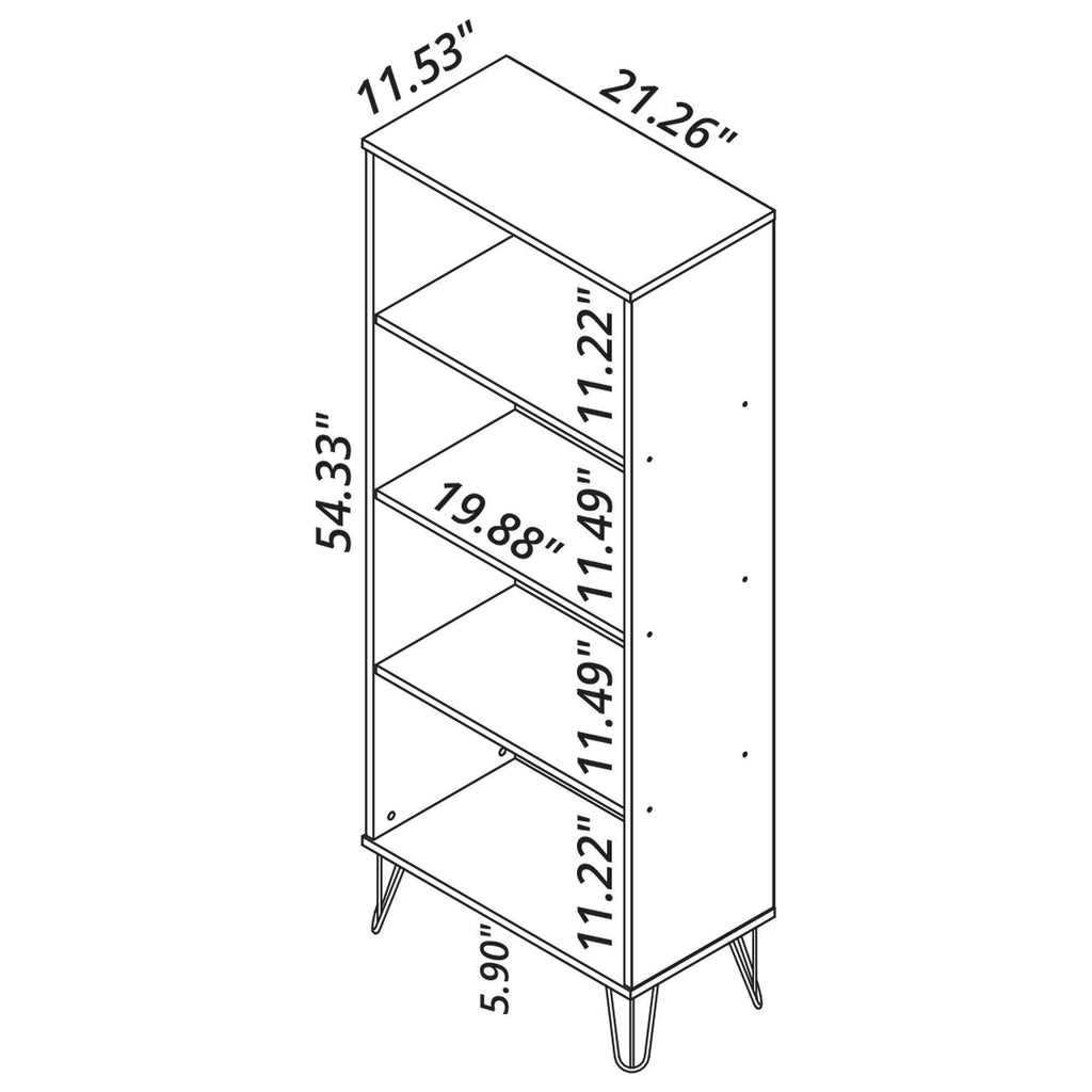 White Bookcase Z79993