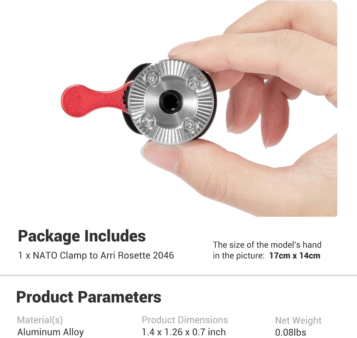 Quick Release Rosette Mount Adapter to NATO Clamp F11621