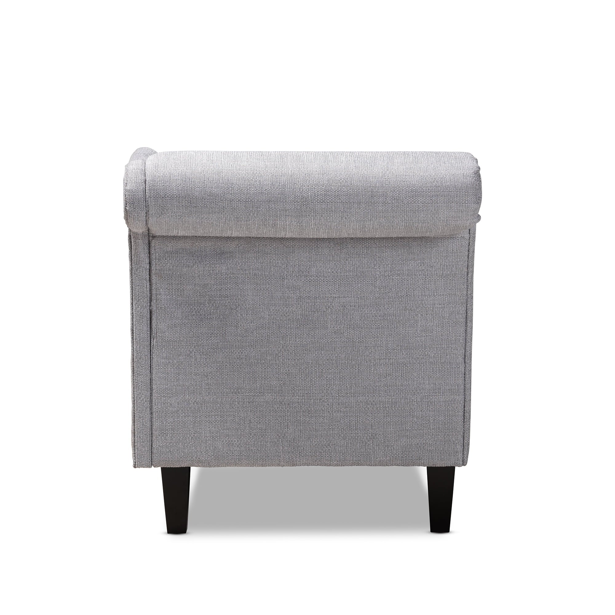 Grey Fabric Upholstered Chaise Lounge H22489