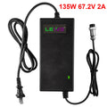 67.2V 2A 60V 16S Li-ion Battery Charger Adapter for Electric Bicycle M161402